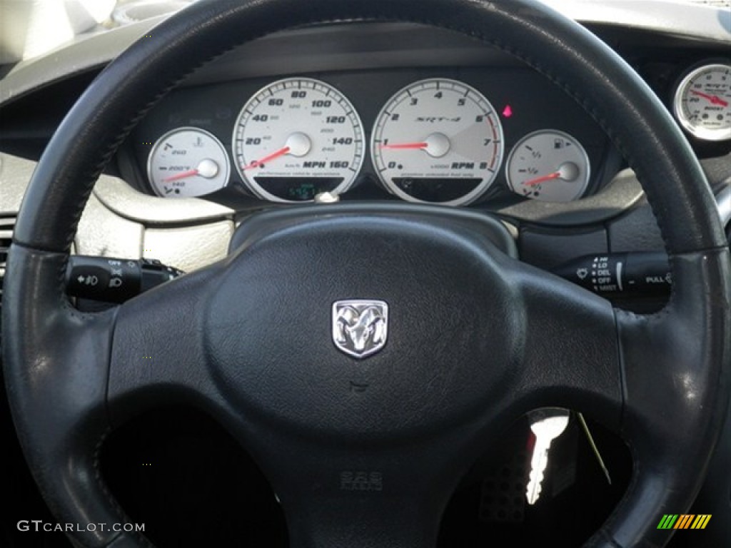 2005 Dodge Neon SRT-4 Dark Slate Gray Steering Wheel Photo #63420641