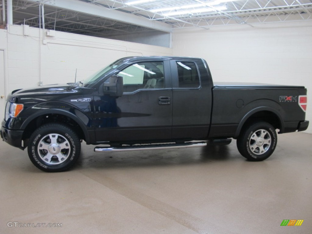 2010 F150 FX4 SuperCab 4x4 - Tuxedo Black / Black photo #5