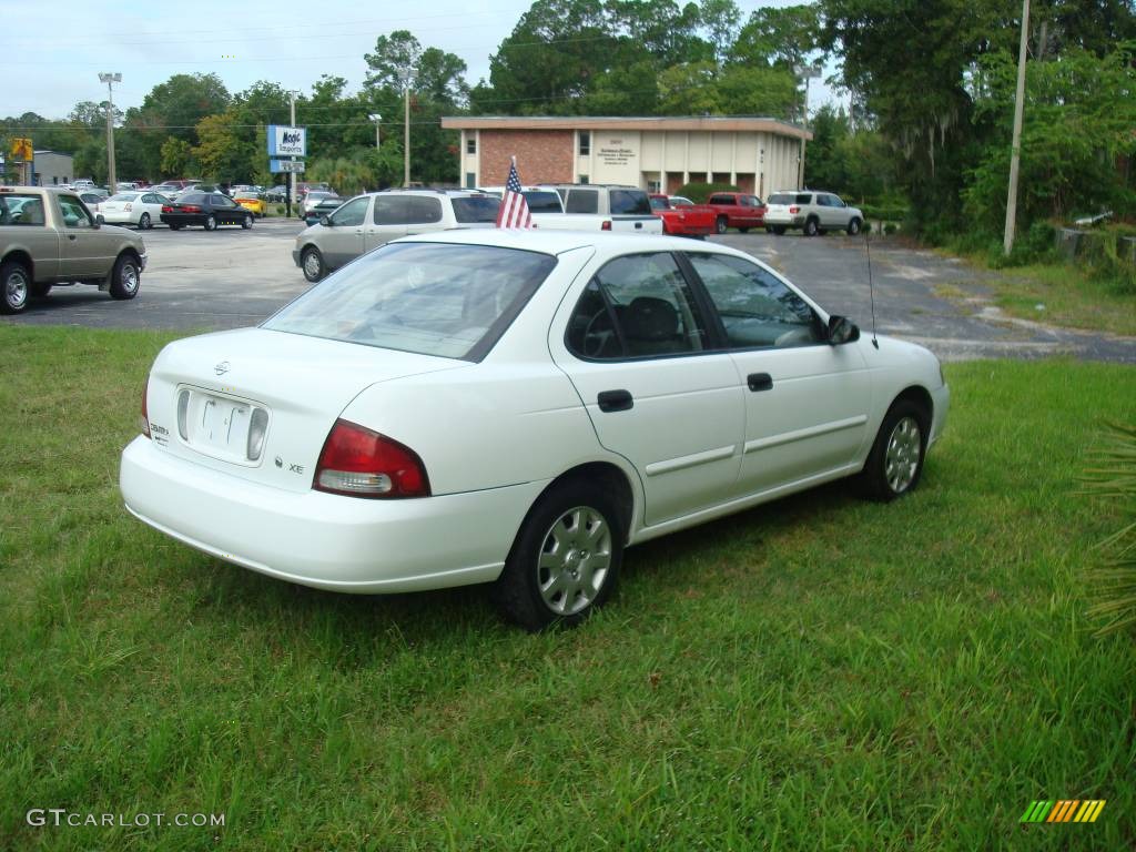 2002 Sentra XE - Cloud White / Stone photo #6