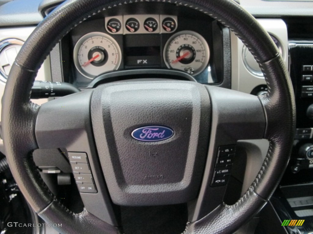 2010 F150 FX4 SuperCab 4x4 - Tuxedo Black / Black photo #39