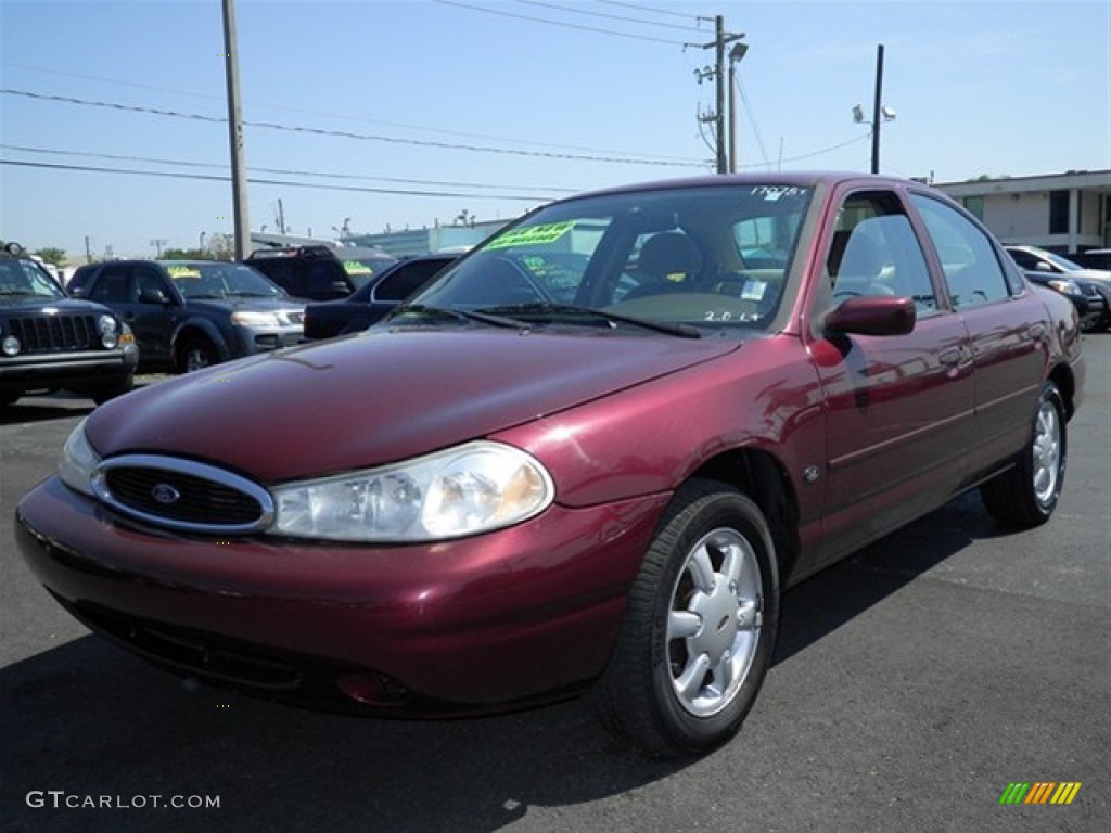 1999 Contour SE - Toreador Red Metallic / Graystone photo #5