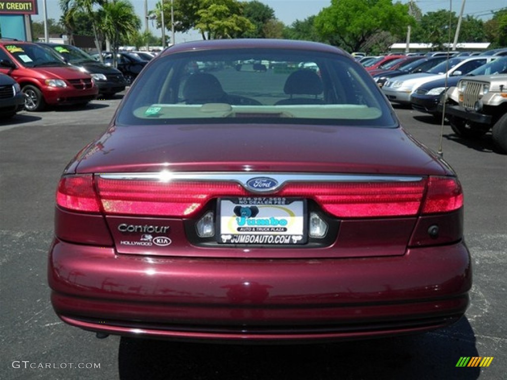 1999 Contour SE - Toreador Red Metallic / Graystone photo #9