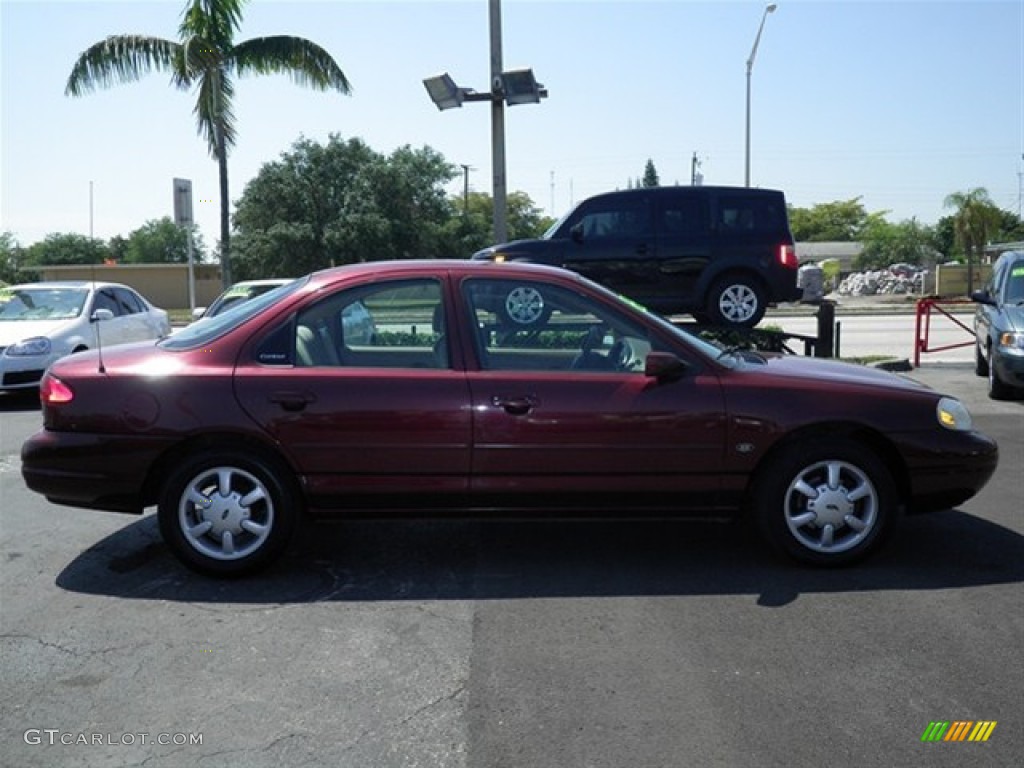 1999 Contour SE - Toreador Red Metallic / Graystone photo #12