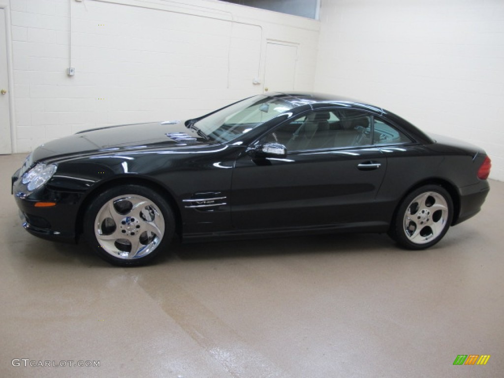 Black 2005 Mercedes-Benz SL 600 Roadster Exterior Photo #63422887