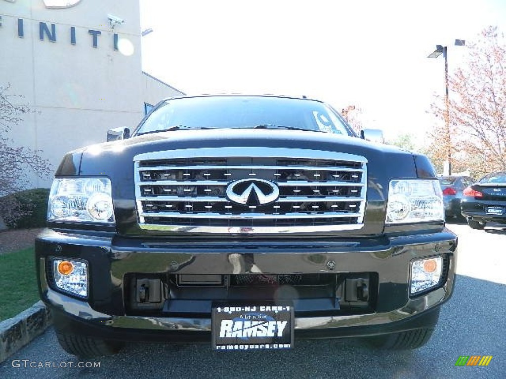 2010 QX 56 4WD - Liquid Onyx Black / Graphite photo #7