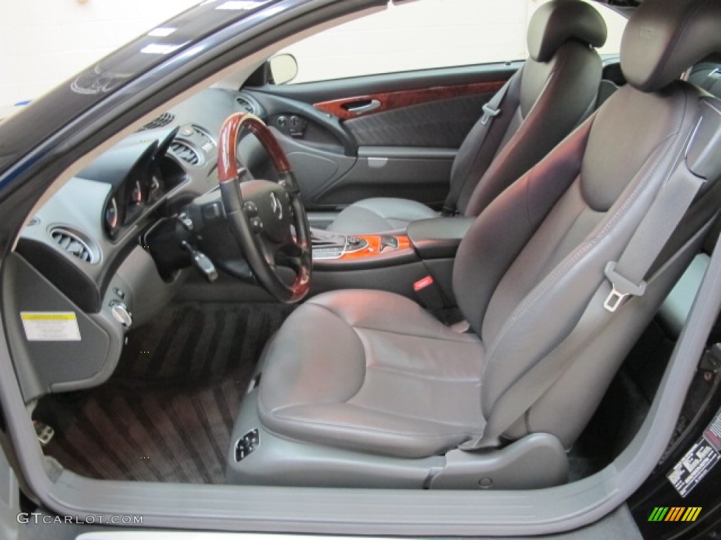 Charcoal Interior 2005 Mercedes-Benz SL 600 Roadster Photo #63423043