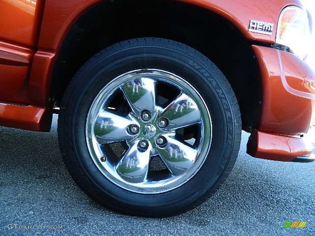 2005 Ram 1500 SLT Daytona Regular Cab 4x4 - Go ManGo! / Dark Slate Gray/Orange photo #20