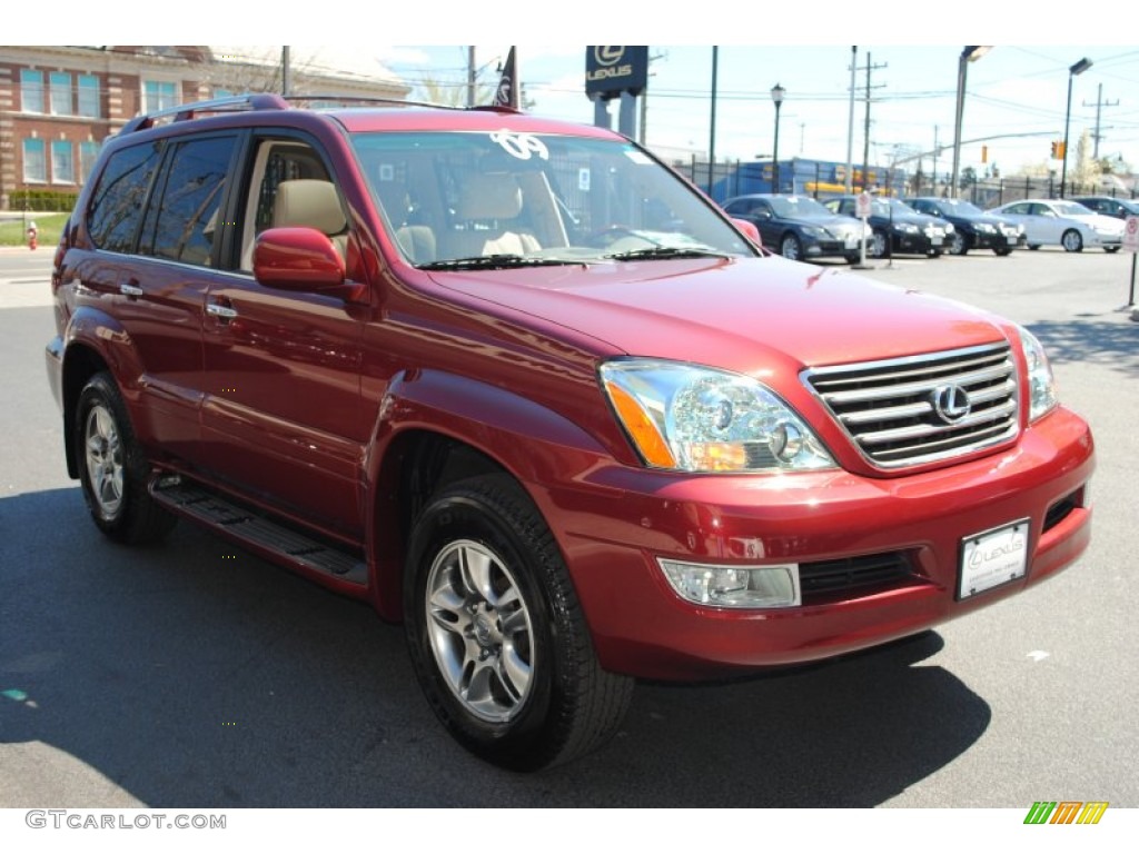 2009 GX 470 - Salsa Red Pearl / Ivory photo #7