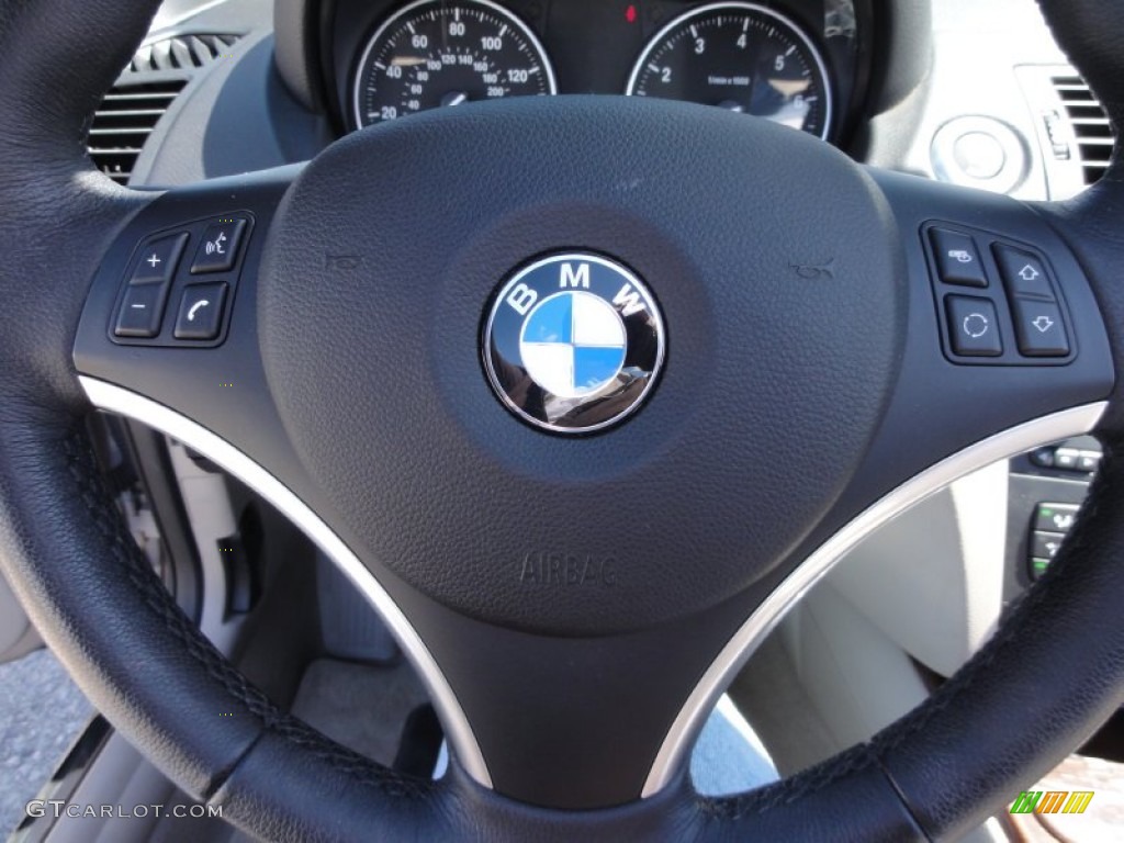 2009 1 Series 128i Convertible - Cashmere Silver Metallic / Taupe photo #42