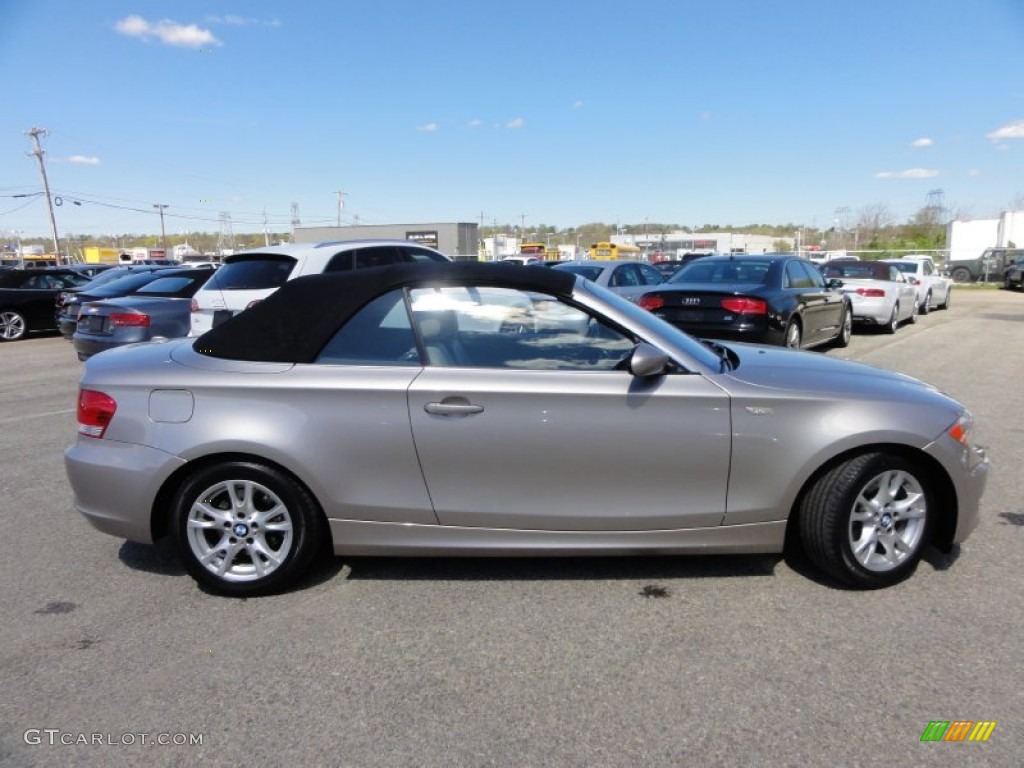 2009 1 Series 128i Convertible - Cashmere Silver Metallic / Taupe photo #49