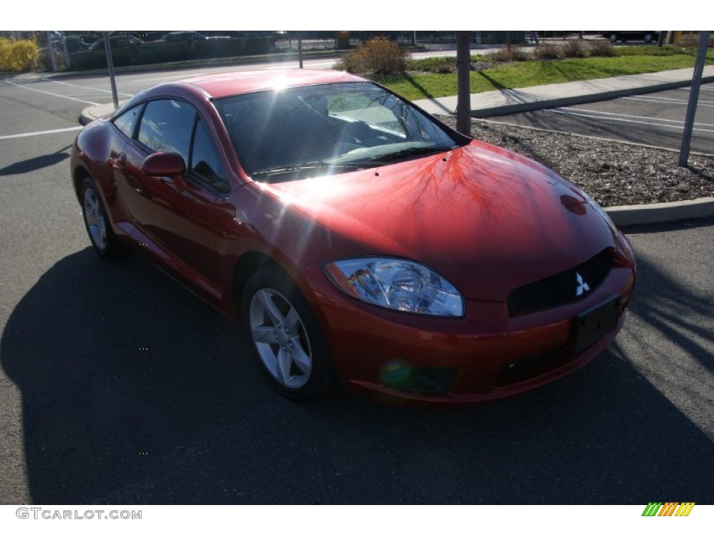 2009 Eclipse GS Coupe - Sunset Pearlescent Pearl / Medium Gray photo #3