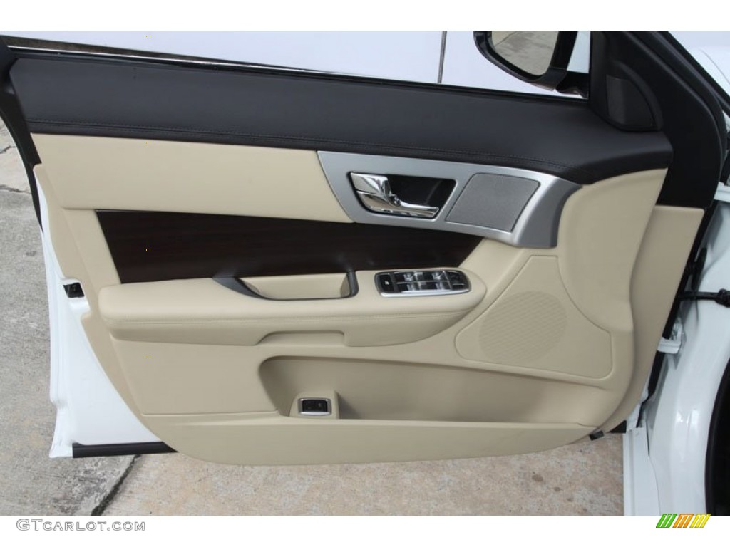 2012 Jaguar XF Standard XF Model Barley/Warm Charcoal Door Panel Photo #63428238