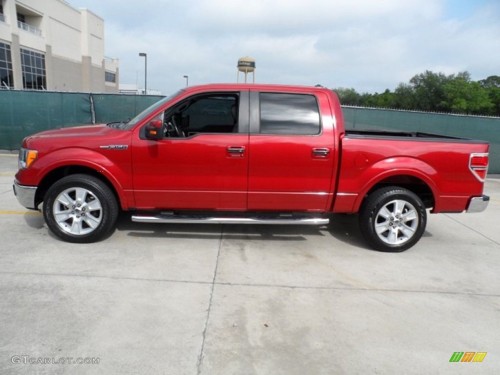 Razor Red Metallic 2009 Ford F150 Lariat SuperCrew Exterior Photo #63429599