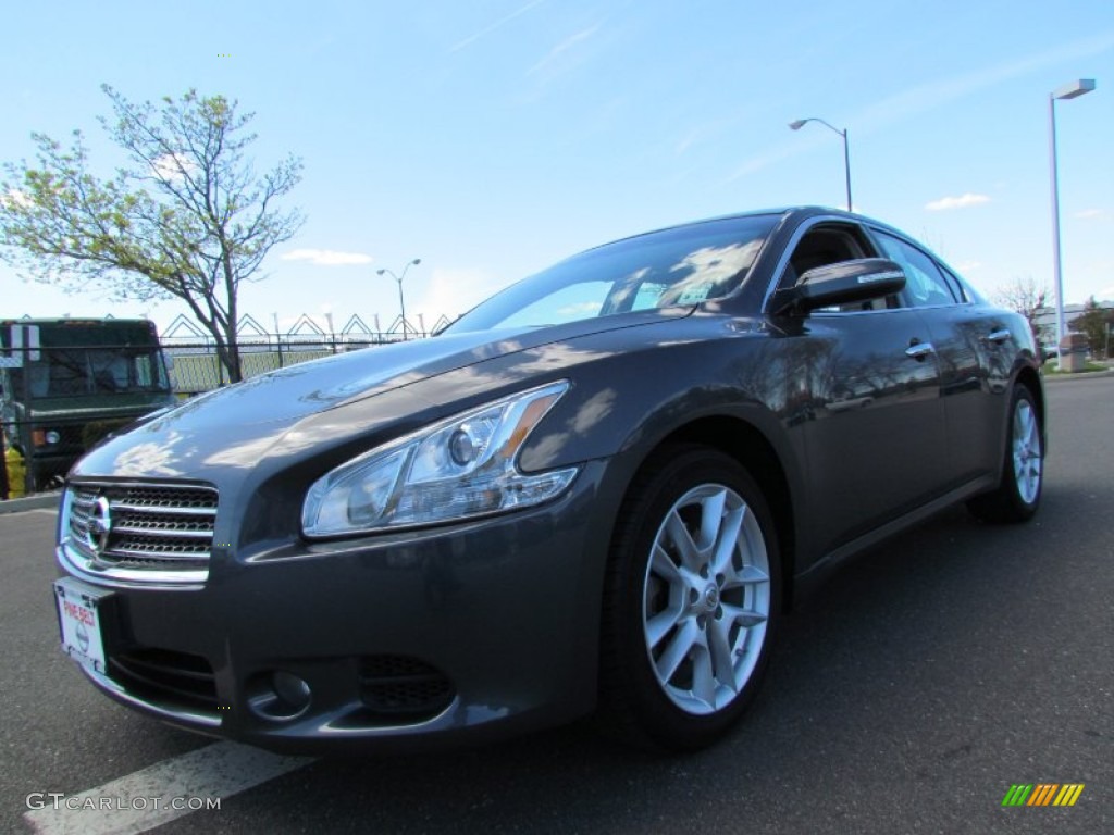 2009 Maxima 3.5 SV - Dark Slate Metallic / Charcoal photo #1