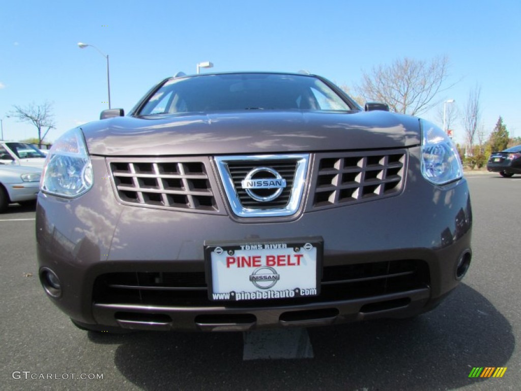 2008 Rogue SL AWD - Iridium Graphite Metallic / Black/Red photo #2