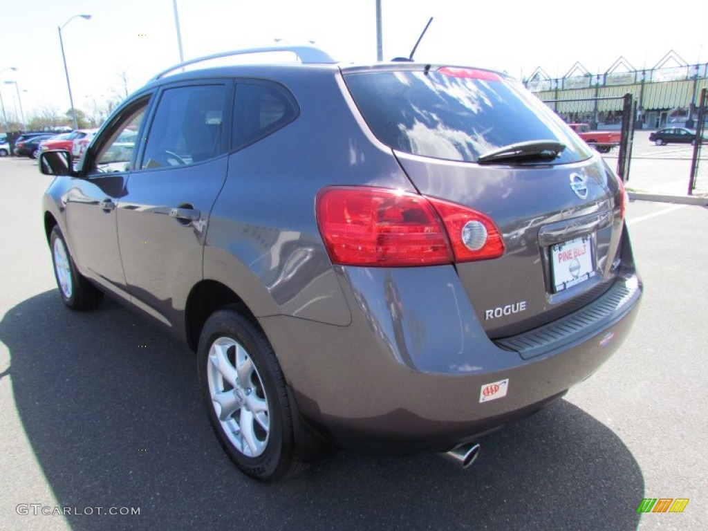 2008 Rogue SL AWD - Iridium Graphite Metallic / Black/Red photo #5