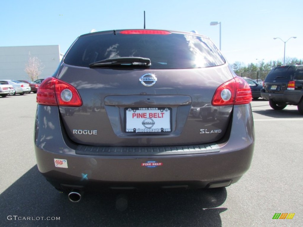 2008 Rogue SL AWD - Iridium Graphite Metallic / Black/Red photo #6