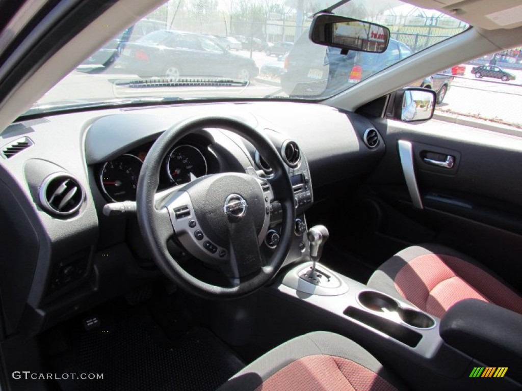 2008 Rogue SL AWD - Iridium Graphite Metallic / Black/Red photo #9