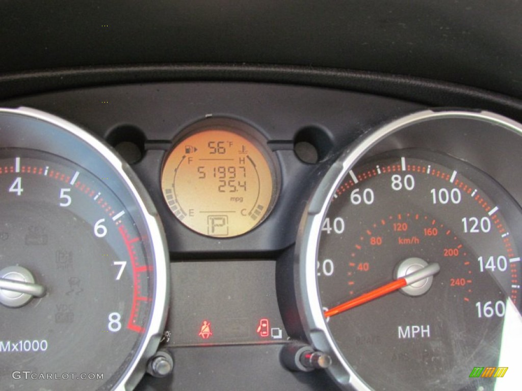 2008 Rogue SL AWD - Iridium Graphite Metallic / Black/Red photo #15