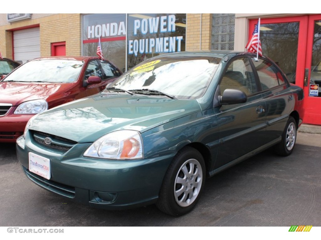 2004 Rio Sedan - Willow Green / Beige photo #1