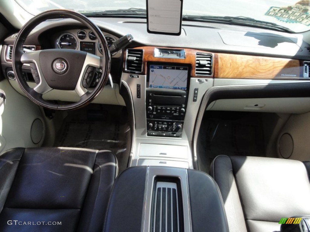 2008 Cadillac Escalade Platinum AWD Cocoa/Very Light Linen Dashboard Photo #63433352