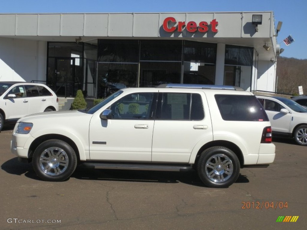 2008 Explorer Limited 4x4 - White Sand Tri coat / Black photo #1