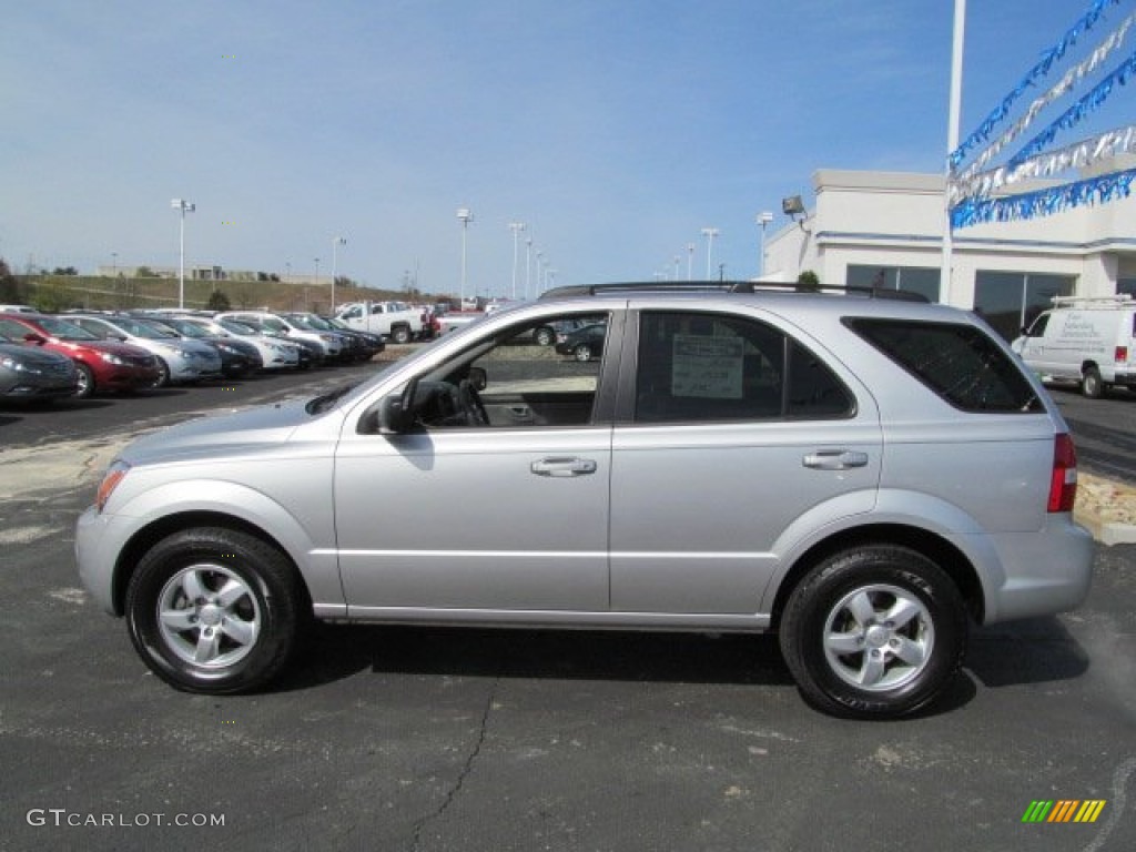 2009 Sorento LX 4x4 - Bright Silver / Gray photo #6