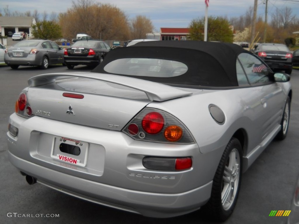 2003 Eclipse Spyder GT - Sterling Silver Metallic / Midnight photo #2