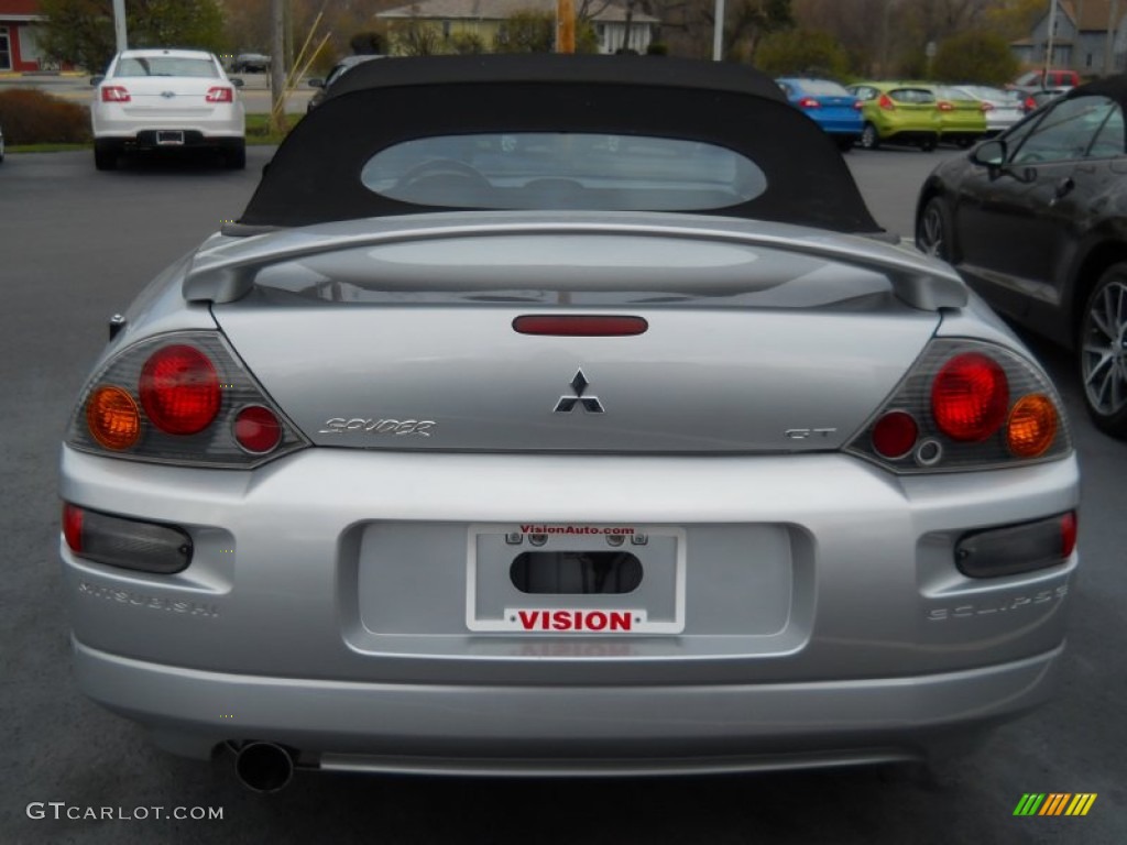 2003 Eclipse Spyder GT - Sterling Silver Metallic / Midnight photo #13