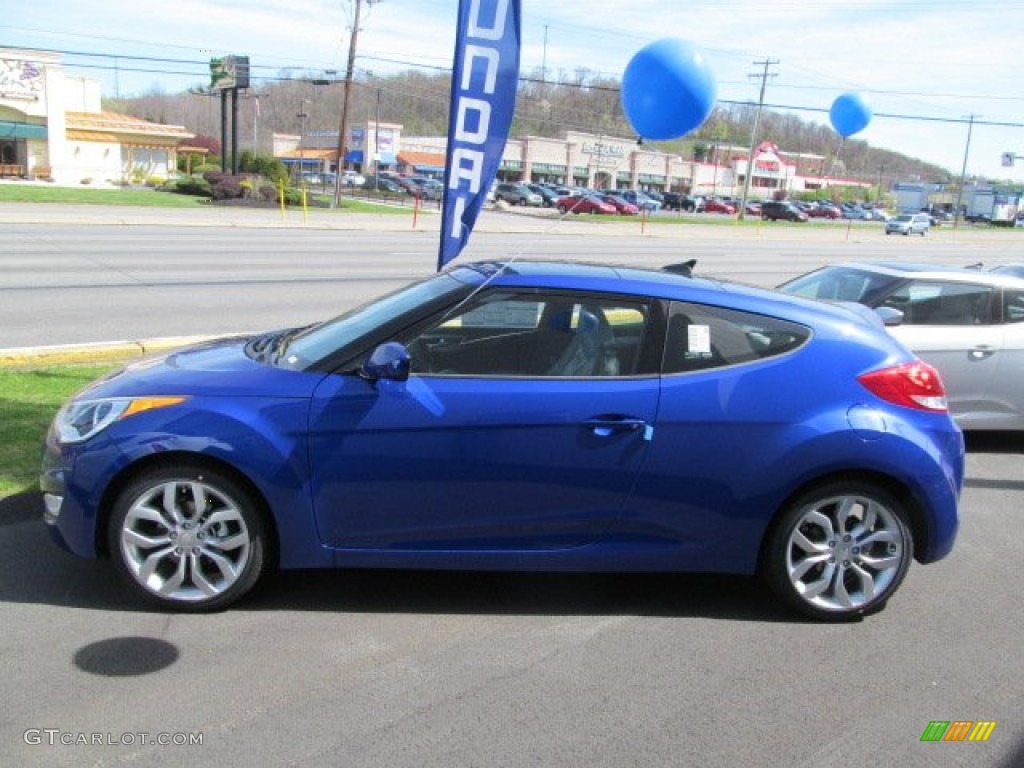 Marathon Blue 2012 Hyundai Veloster Standard Veloster Model Exterior Photo #63435356