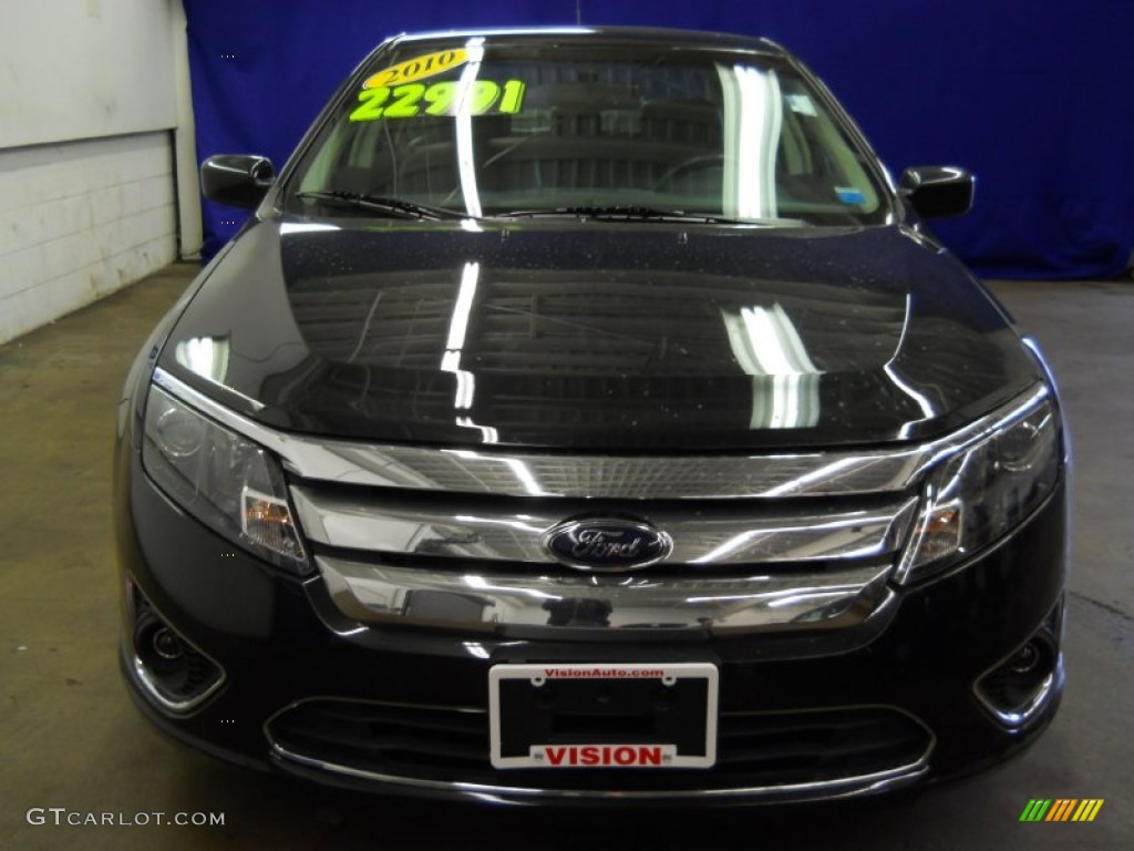 2010 Fusion SEL - Tuxedo Black Metallic / Charcoal Black photo #26