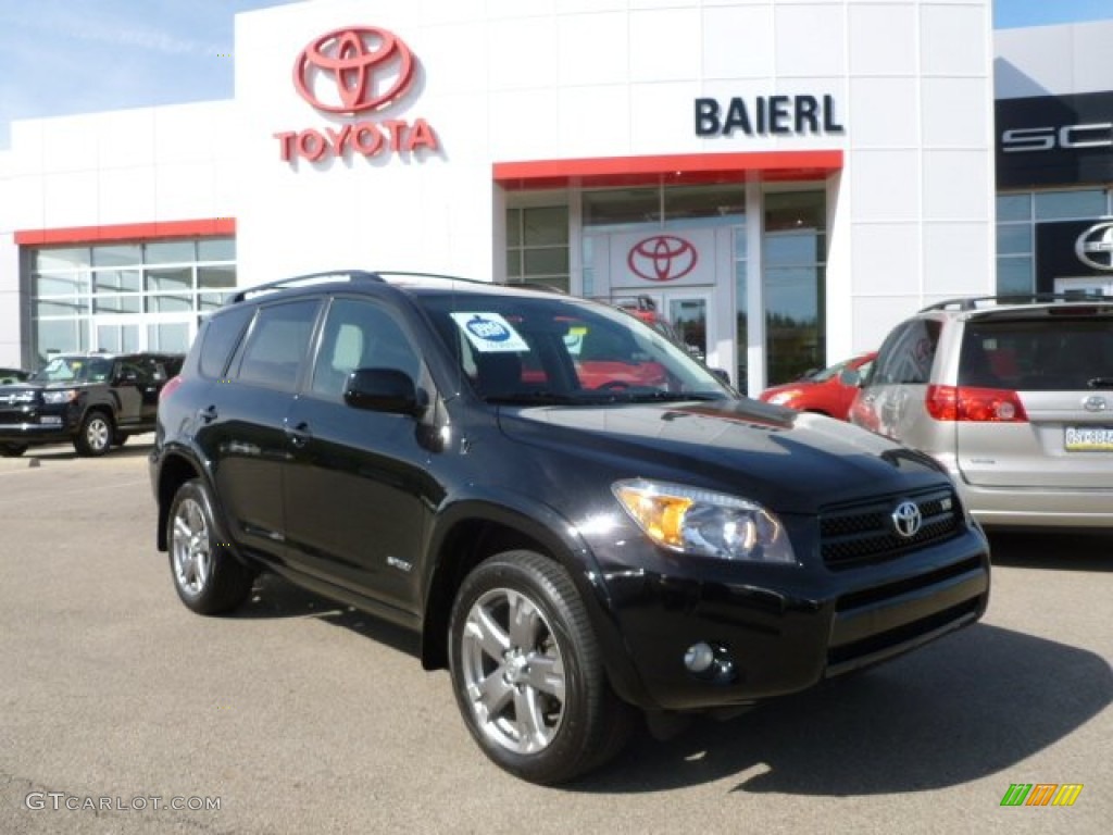 2008 RAV4 Sport V6 4WD - Black / Dark Charcoal photo #1