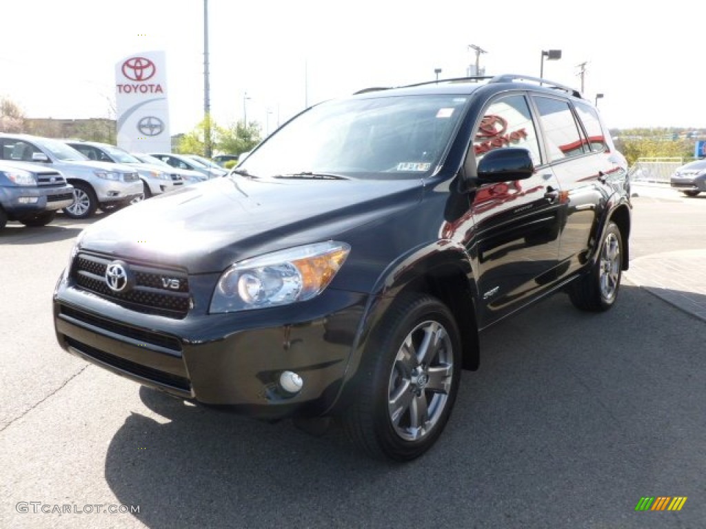 2008 RAV4 Sport V6 4WD - Black / Dark Charcoal photo #3