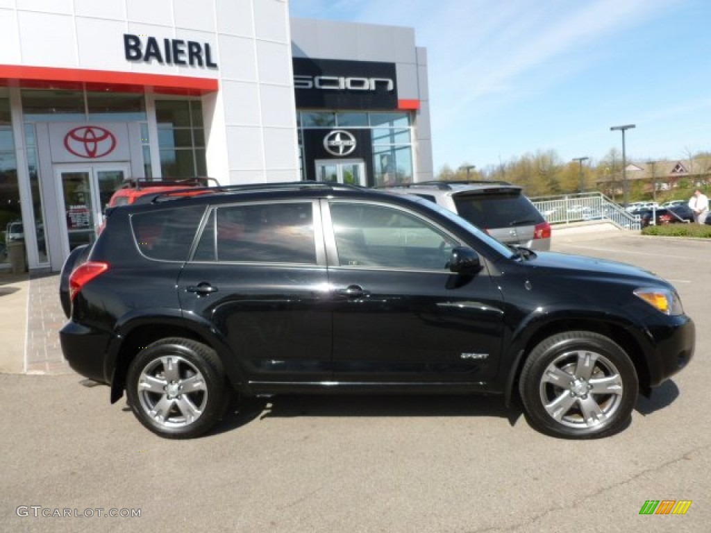2008 RAV4 Sport V6 4WD - Black / Dark Charcoal photo #8