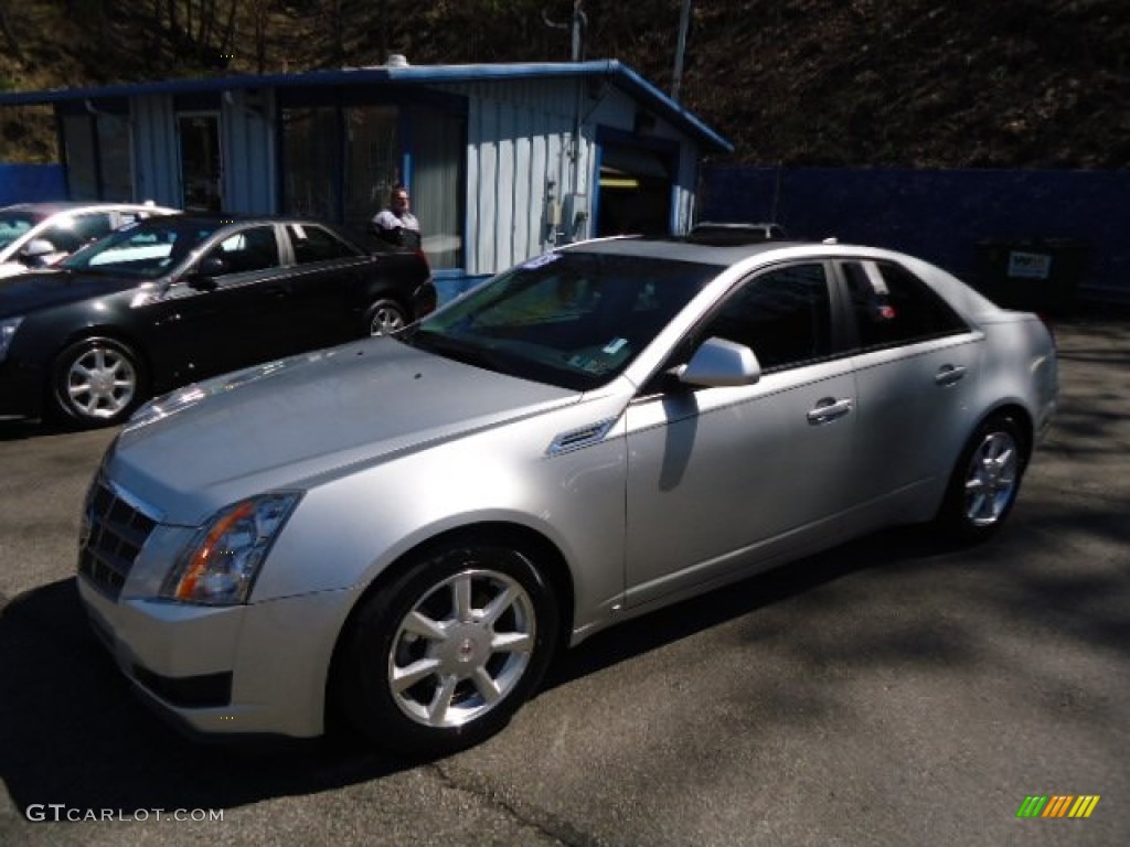 2009 CTS 4 AWD Sedan - Radiant Silver / Ebony photo #1