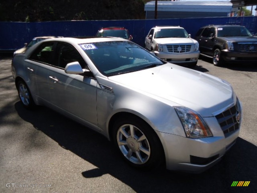 2009 CTS 4 AWD Sedan - Radiant Silver / Ebony photo #7