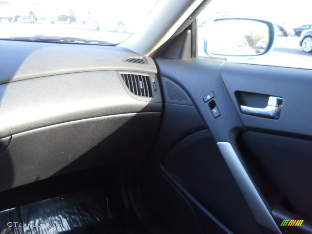 2010 Genesis Coupe 2.0T - Aqua Minerale Blue / Black photo #6