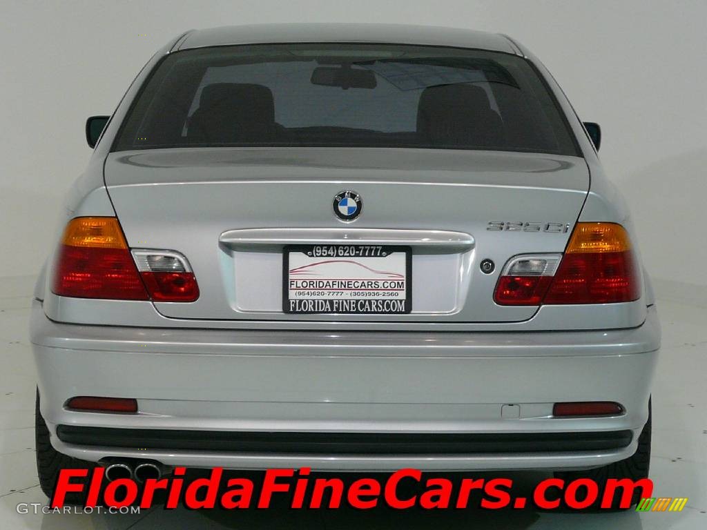 2001 3 Series 325i Coupe - Titanium Silver Metallic / Tanin Red photo #8