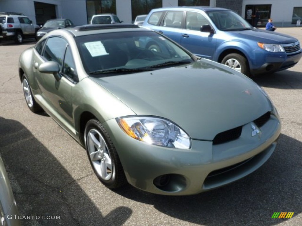 2008 Eclipse GS Coupe - Optimist Green Metallic / Dark Charcoal photo #1