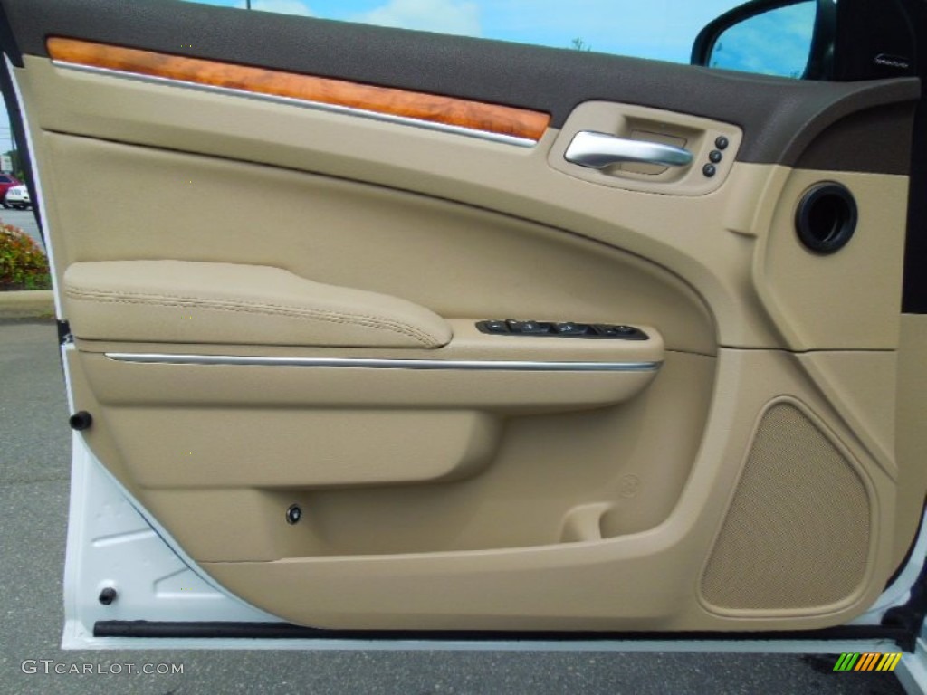 2012 Chrysler 300 C Dark Frost Beige/Light Frost Beige Door Panel Photo #63439327