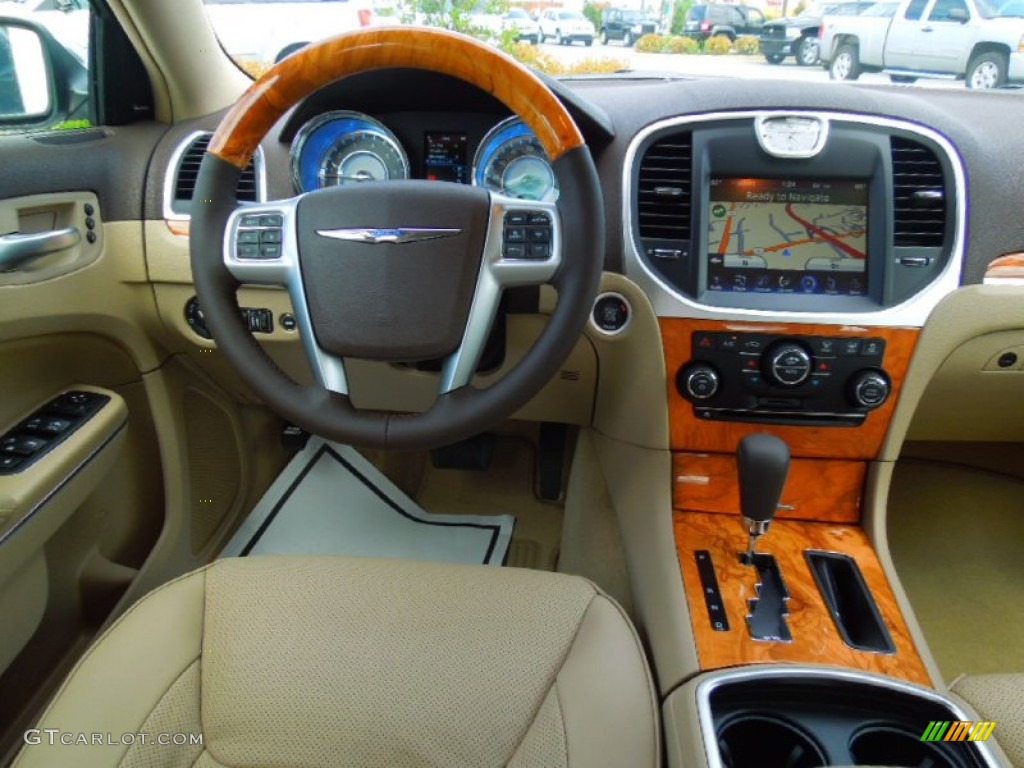2012 Chrysler 300 C Dark Frost Beige/Light Frost Beige Dashboard Photo #63439457