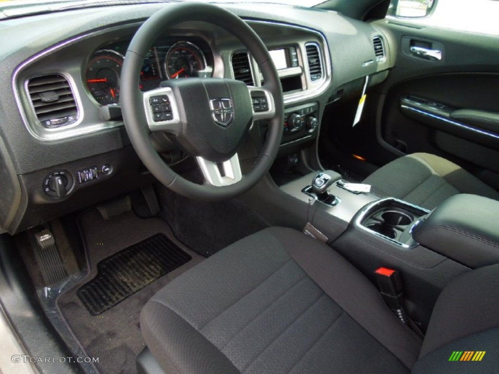 Black Interior 2012 Dodge Charger SE Photo #63439775