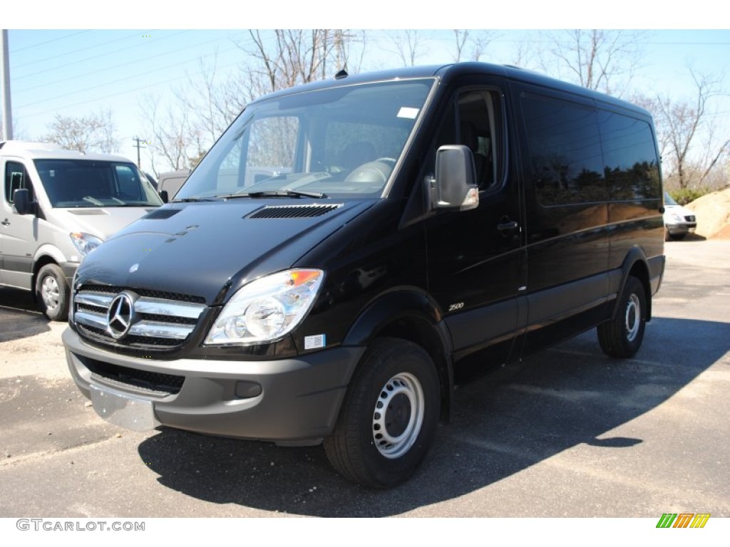 2012 Sprinter 2500 Passenger Van - Jet Black / Lima Black Fabric photo #1