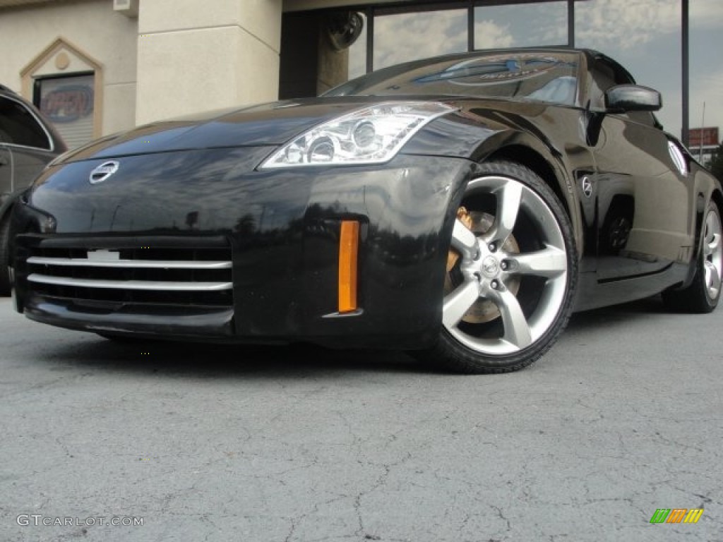 2006 350Z Grand Touring Roadster - Magnetic Black Pearl / Charcoal Leather photo #1