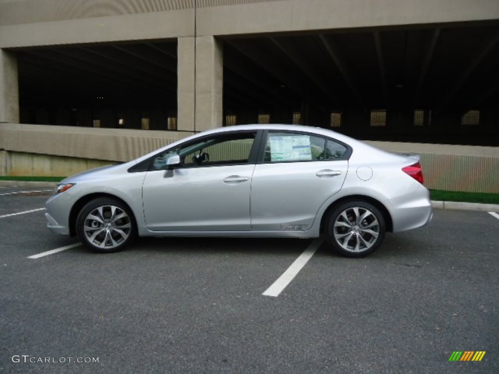 Alabaster Silver Metallic 2012 Honda Civic Si Sedan Exterior Photo #63441395