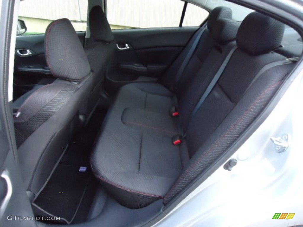 2012 Honda Civic Si Sedan Rear Seat Photo #63441524