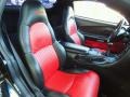 Black 2001 Chevrolet Corvette Z06 Torch Red Interior