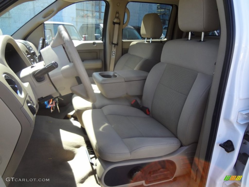 2004 F150 XLT SuperCrew 4x4 - Oxford White / Tan photo #11