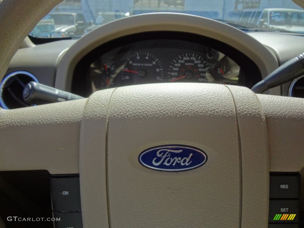 2004 F150 XLT SuperCrew 4x4 - Oxford White / Tan photo #13