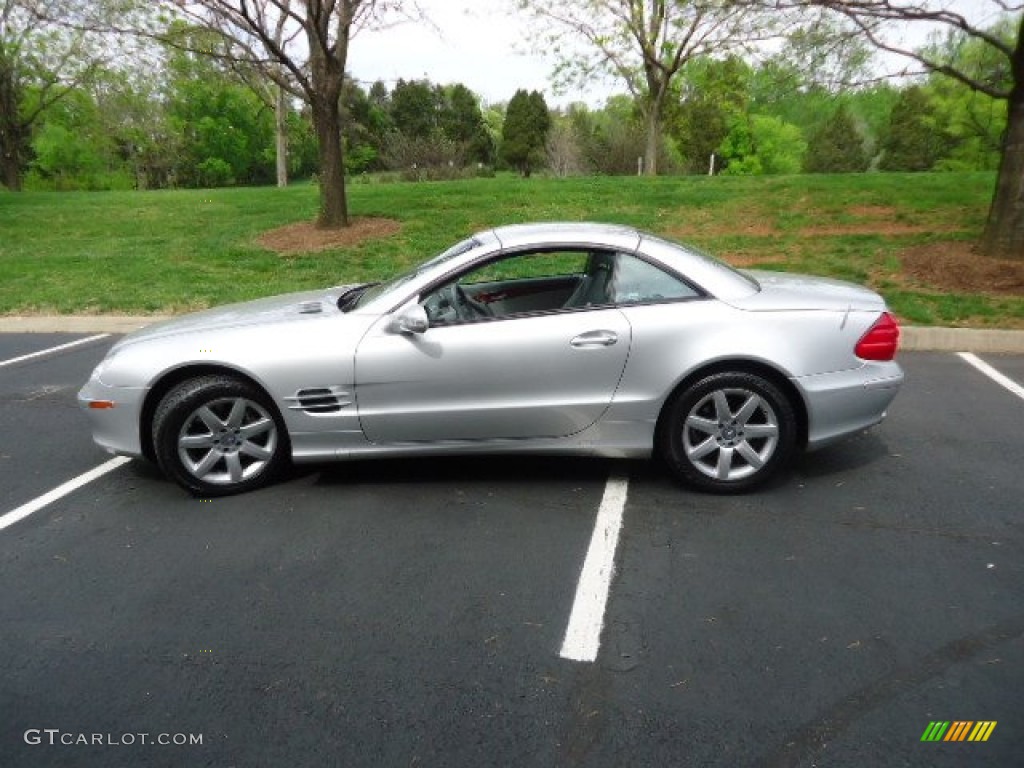 Brilliant Silver Metallic 2003 Mercedes-Benz SL 500 Roadster Exterior Photo #63441941